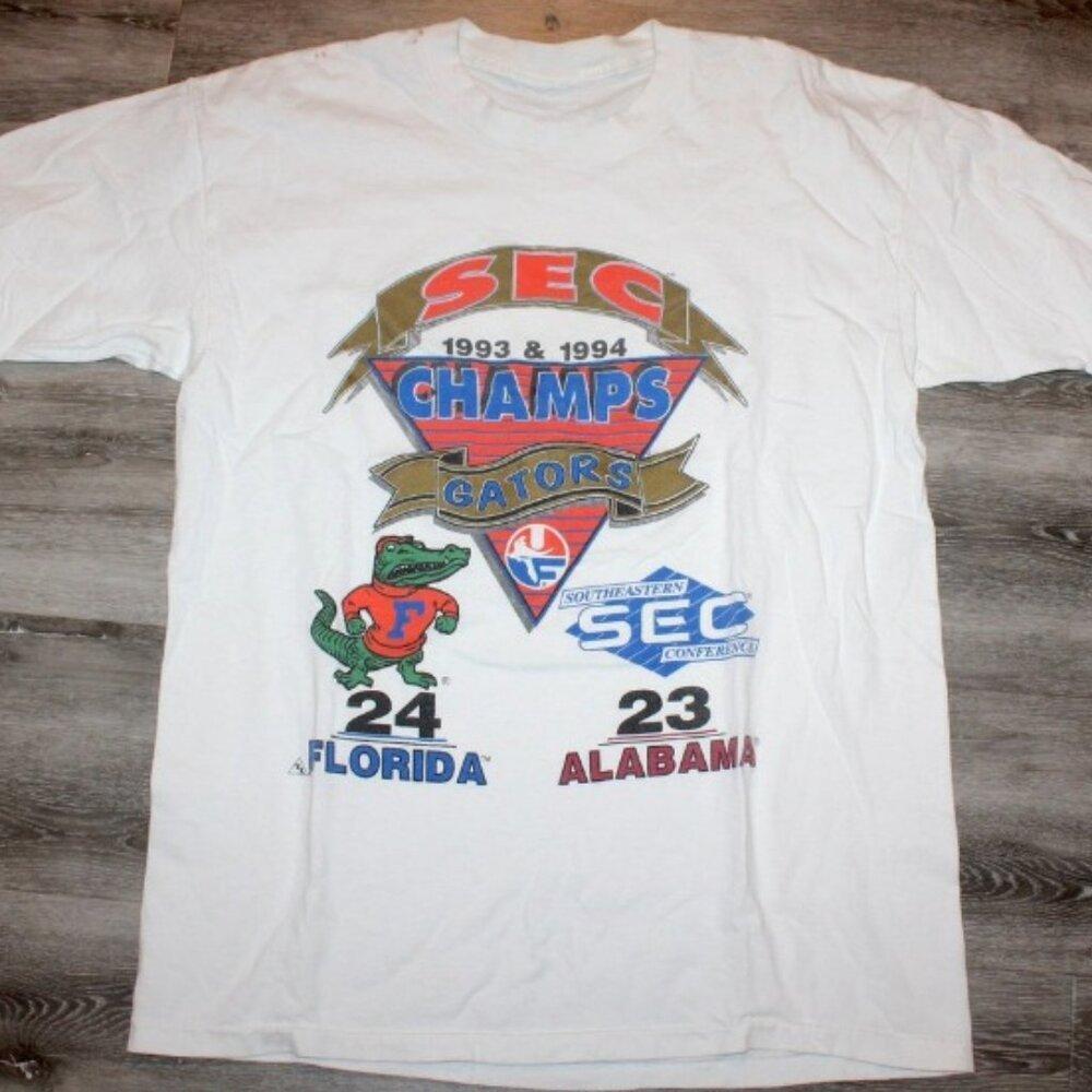 Sec University Of Florida Gators Football Florida Alabama 1993 & 1994 Shirt